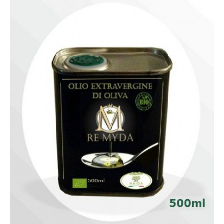 Olio extravergine di Oliva Biologico "Re Myda" 500 ml - Categoria superiore